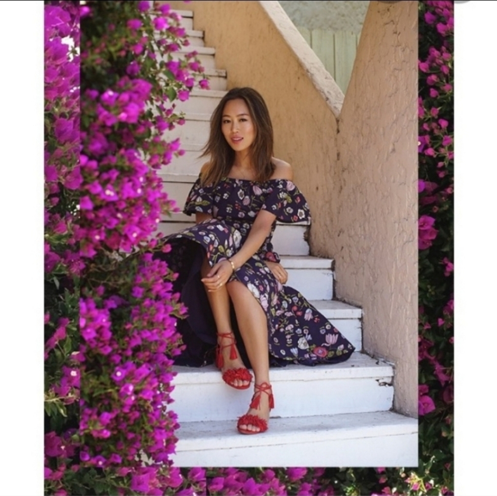 Rebecca Taylor Off the shoulder Garden Dress - Picture 3 of 10